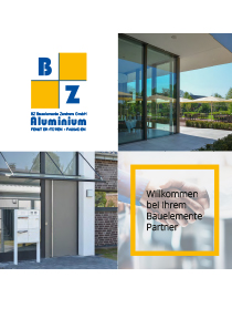 Partnerbroschuere BZ Bauelemente Zentrum GmbH